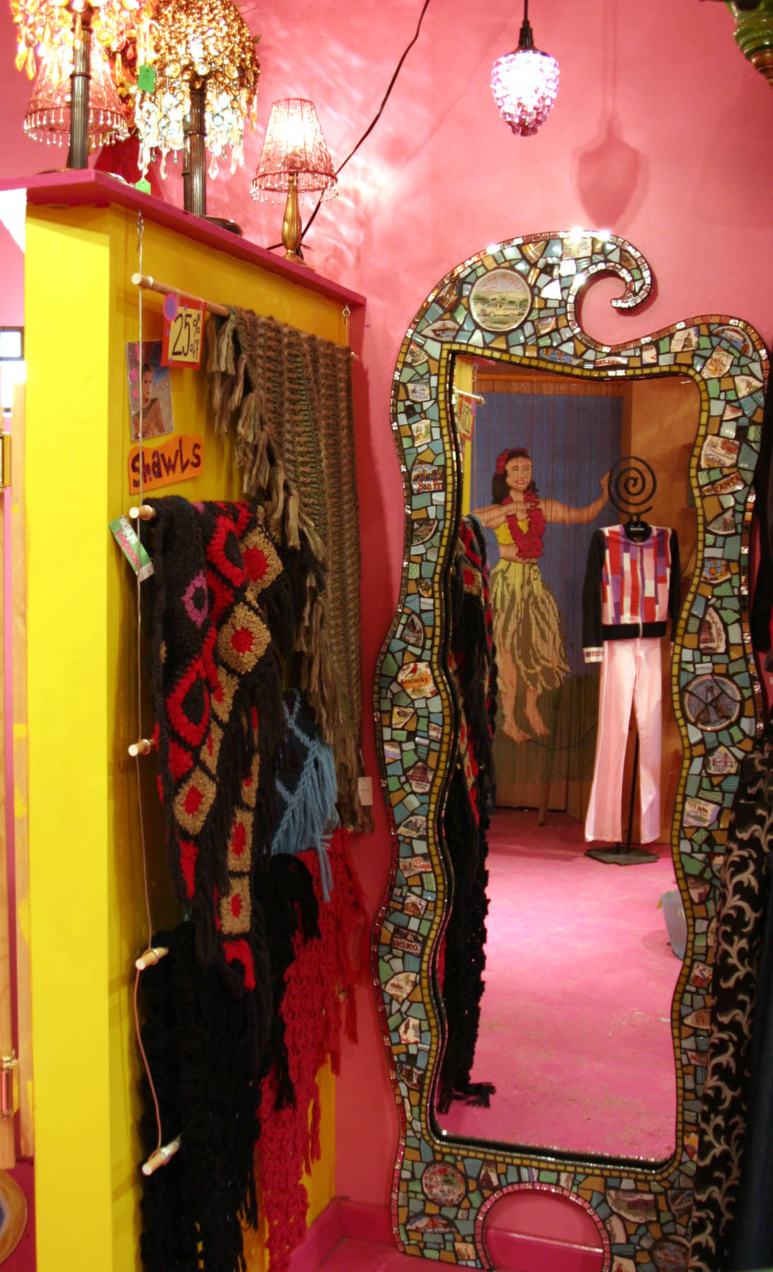 Souvenir Plate Mirror 2003 35"W x 66"H