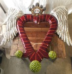 Heart mirror with silver wings and&nbsp;crown~2018